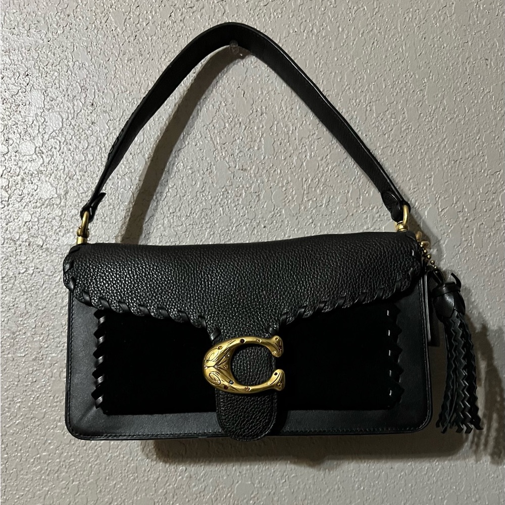 Black Leather Shoulder Bag